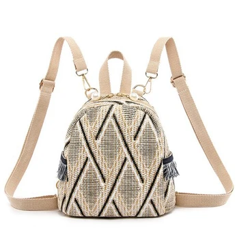 Small Travel Backpacks Women Straw Woven Shoulder School Bags Casual Knapsack Knitting Rucksack Bag Light Khaki
Small Travel Backpacks Women Straw Woven Shoulder School Bags Casual Knapsack Knitting Rucksack Bag Light Khaki