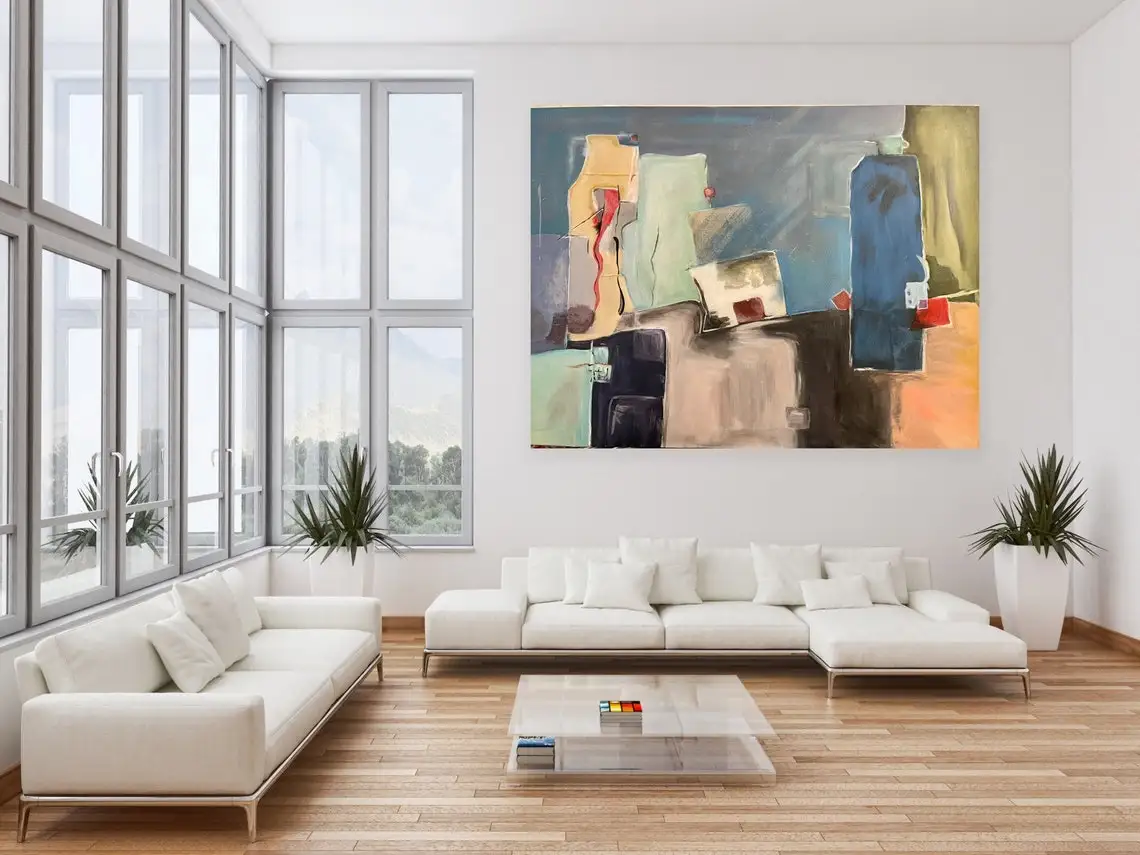 Abstract Painting Original Large oil Acrylic Canvas Wall Art Original Modern Painting on Canvas Fine Art painting Love in NYC
Abstract Painting Original Large oil Acrylic Canvas Wall Art Original Modern Painting on Canvas Fine Art painting Love in NYC
