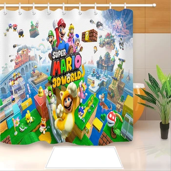 New Arrival Super Mario 3D Print Shower Curtain Polyester Fabric Bathroom Curtain Waterproof Hook Bath Curtain 04 
New Arrival Super Mario 3D Print Shower Curtain Polyester Fabric Bathroom Curtain Waterproof Hook Bath Curtain 04