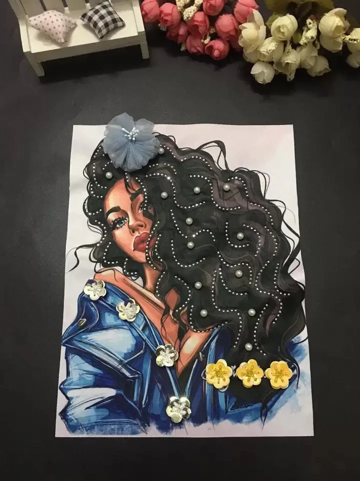 2019 New 3D Printed African Women Heat Transfer Printing Patches for Clothes Jacket Handmade Flower Beaded Black Lady Appliques
2019 New 3D Printed African Women Heat Transfer Printing Patches for Clothes Jacket Handmade Flower Beaded Black Lady Appliques