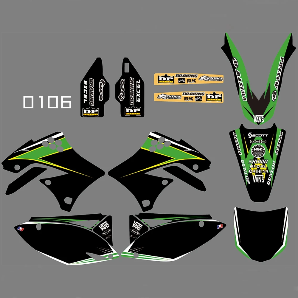 For KAWASAKI KXF450 2009 2010 2011 Graphics Decals Stickers Custom Number Name 3M Full Motorcycle Backgrounds Accessories
For KAWASAKI KXF450 2009 2010 2011 Graphics Decals Stickers Custom Number Name 3M Full Motorcycle Backgrounds Accessories