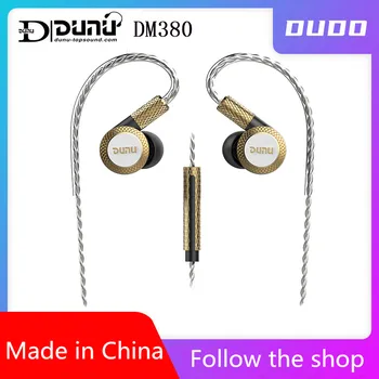 

DUNU DM380 Linearlayout Triple Titanium Diaphragm Driver In-ear Earphone HiFi Active Crossover with MIC/3 buttons Easily Driven