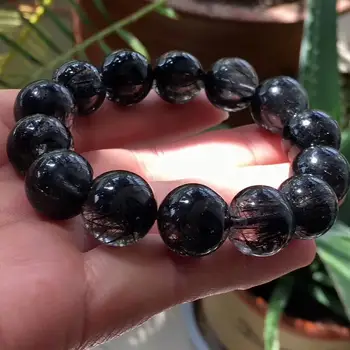 15.5mm Natural Black Rutilated Quartz Crystal For Women Men Clear Round Beads Wealthy Stone Bracelet From Brazil AAAAA
15.5mm Natural Black Rutilated Quartz Crystal For Women Men Clear Round Beads Wealthy Stone Bracelet From Brazil AAAAA
