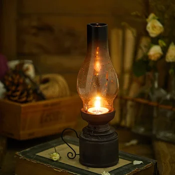 Retro Style Creative Resin Kerosene Lamp Handicraft Exquisite Cabinet Desktop Glass Cover Decoration Candlestick YHJ102504 
Retro Style Creative Resin Kerosene Lamp Handicraft Exquisite Cabinet Desktop Glass Cover Decoration Candlestick YHJ102504