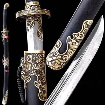 Brass Fittings Chinese KungFu Broadsword Sword WuShu Da Dao Sharp Folded Damascus Steel Qing Dynasty Emperor Battle Saber Knife
Brass Fittings Chinese KungFu Broadsword Sword WuShu Da Dao Sharp Folded Damascus Steel Qing Dynasty Emperor Battle Saber Knife