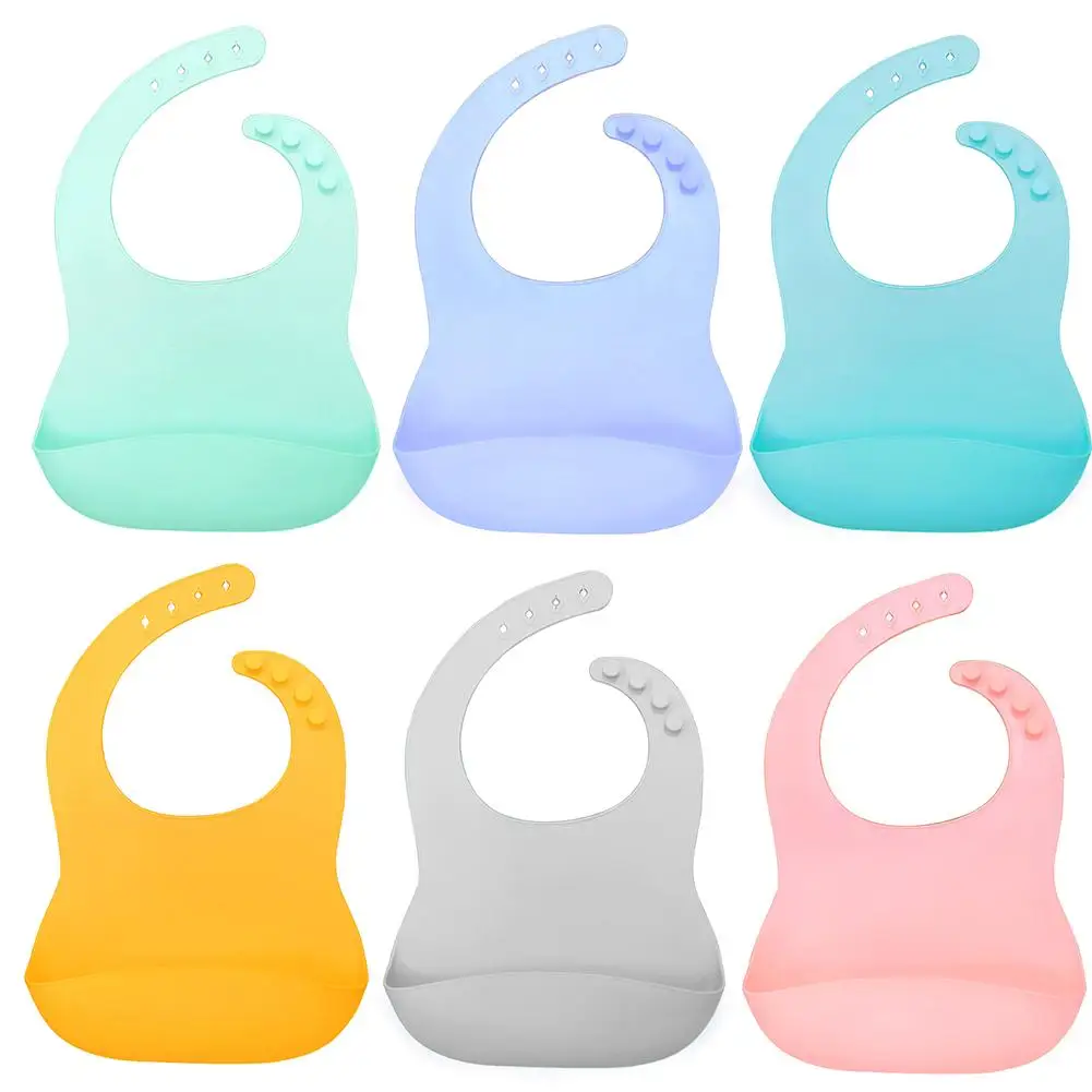Solid Color Baby Silicone Waterproof Bib with Pocket Feeding Saliva Towel Apron Burp Cloths Bandana Bibs Baby Bibs
Solid Color Baby Silicone Waterproof Bib with Pocket Feeding Saliva Towel Apron Burp Cloths Bandana Bibs Baby Bibs