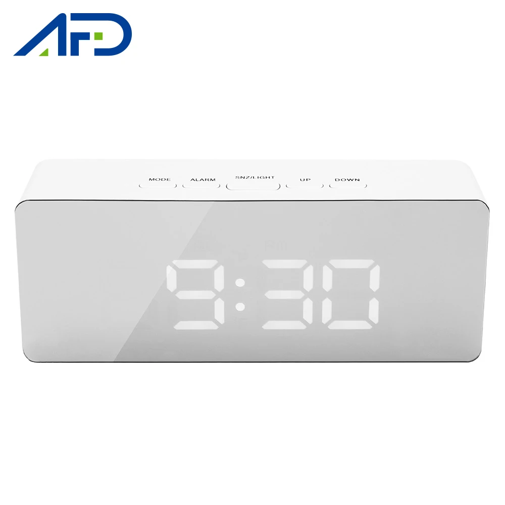AFDEAL LED Mirror Alarm Clock Digital Snooze Table Clock Wake Up Electronic Time Temperature Display Digital Alarm Clock USB
AFDEAL LED Mirror Alarm Clock Digital Snooze Table Clock Wake Up Electronic Time Temperature Display Digital Alarm Clock USB
