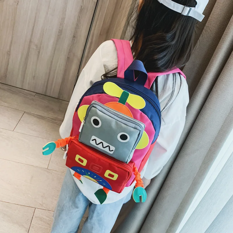 Student Backpack 2019 Summer New Style Fashion Cute Cartoon Robot Canvas Bag Children University Style School Bag
Student Backpack 2019 Summer New Style Fashion Cute Cartoon Robot Canvas Bag Children University Style School Bag
