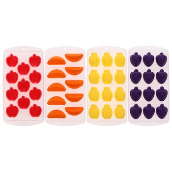 4Pcs Ice Cube Mold Creative Practical Convenient Durable Ice Mold Ice Grid Silicone Ice Box Fuits Ice Mold for Home Bar
4Pcs Ice Cube Mold Creative Practical Convenient Durable Ice Mold Ice Grid Silicone Ice Box Fuits Ice Mold for Home Bar