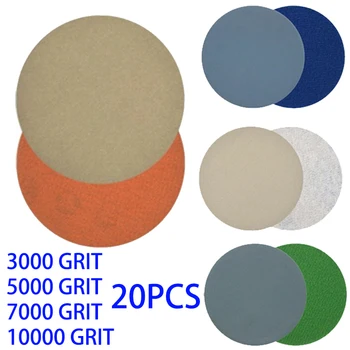 20pcs Hook and Loop 3 Inch 3000 ,5000, 7000 ,10000Grit Sand Paper Sanding Discs for dry and wet grinding
20pcs Hook and Loop 3 Inch 3000 ,5000, 7000 ,10000Grit Sand Paper Sanding Discs for dry and wet grinding