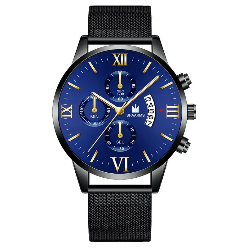 New Arrival Men'S Roman Number Watch Fashion Stainless Steel Mesh Band Quartz Watches Luxury Sport Business Date Wristwatch
New Arrival Men'S Roman Number Watch Fashion Stainless Steel Mesh Band Quartz Watches Luxury Sport Business Date Wristwatch