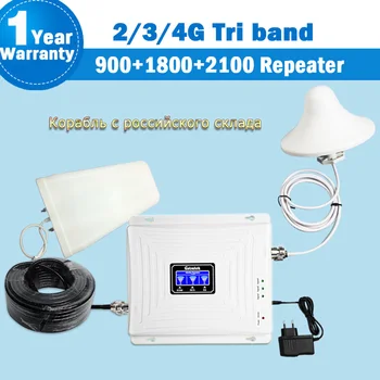 

Lintratek 2g 3g 4g Repeater big sale 900 DCS/LTE 1800 4g Band3 WCDMA/UMTS 2100 Band1 cellular signal booster GSM Amplifier