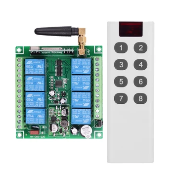 New DC 12V 24V 36V 48V 8 Channel 8 CH 10A Relay RF Wireless Remote Control Lighting Switch With 2PCS White Remote Control
New DC 12V 24V 36V 48V 8 Channel 8 CH 10A Relay RF Wireless Remote Control Lighting Switch With 2PCS White Remote Control