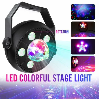 LED RGB Stage Light Crystal Rotation Par Light 11W Mini DJ Projector Disco Stage Party Colorful Lamp 6Pcs LEDs 9 Colors RGB Lamp
LED RGB Stage Light Crystal Rotation Par Light 11W Mini DJ Projector Disco Stage Party Colorful Lamp 6Pcs LEDs 9 Colors RGB Lamp