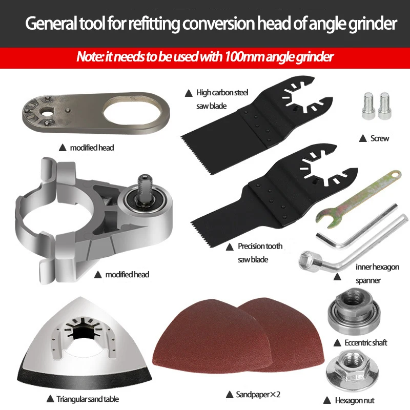 Small Electric Angle Grinder Adapter Modification Accessories Stand for Grinders Power Tools Ushm 125mm Machine Adjustment 230mm |
