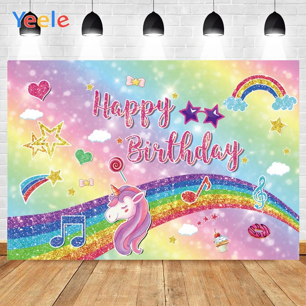 Yeele Happy Birthday Newborn Unicorn Rainbow Spots Background Photophone Baby Photo Studio Backdrop for Decor Customized Size
Yeele Happy Birthday Newborn Unicorn Rainbow Spots Background Photophone Baby Photo Studio Backdrop for Decor Customized Size