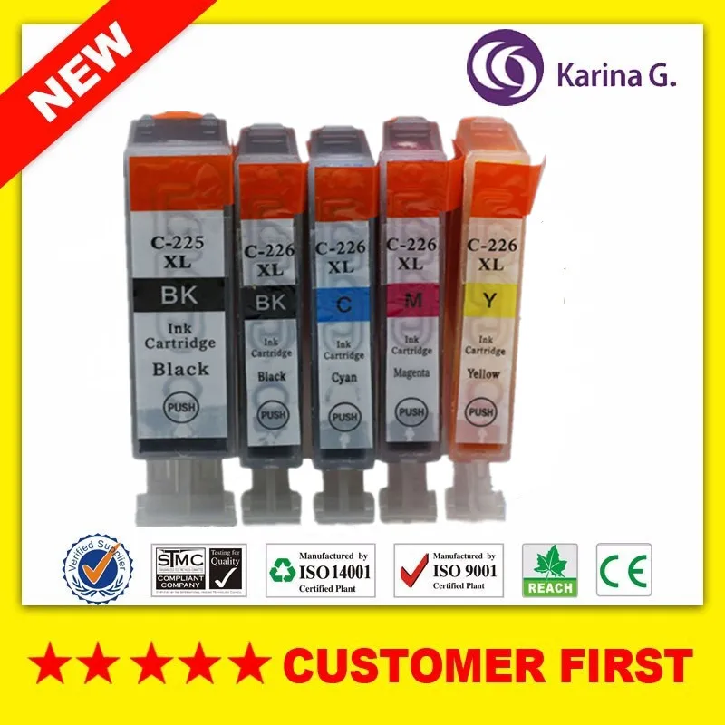 Compatible For PGI225 CLI226 Ink Cartridge For Canon PIXMA IX6520 IP4820 IP4920 MG5120 MG5220 MG5220RFB MG5320 MG6110 etc.
Compatible For PGI225 CLI226 Ink Cartridge For Canon PIXMA IX6520 IP4820 IP4920 MG5120 MG5220 MG5220RFB MG5320 MG6110 etc.