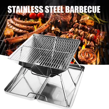 Mini Stainless Steel Barbecue Camping Stove Cooking Rack Foldable Charcoal BBQ Grill Holder Set Portable Outdoor Picnic Gear#C4
Mini Stainless Steel Barbecue Camping Stove Cooking Rack Foldable Charcoal BBQ Grill Holder Set Portable Outdoor Picnic Gear#C4