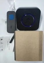 Timbre inalámbrico LED de 1000 pies, campana de puerta impermeable para exterior, inteligente, timbres inteligentes de seguridad para el hogar