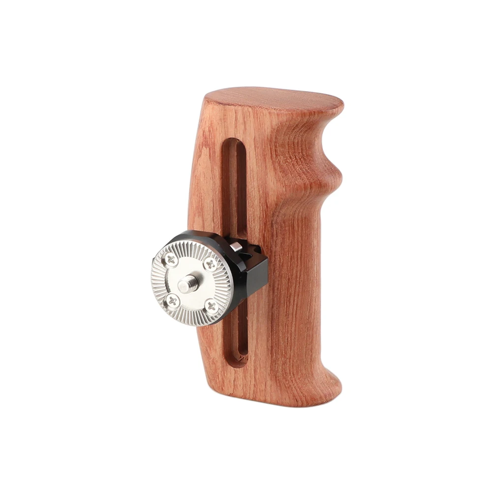 Kayulin Adjustable Wooden Handgrip With Rosette Mount M6 Thumbscrew Connection For DLSR Camera Cage Kit (Either Side)
Kayulin Adjustable Wooden Handgrip With Rosette Mount M6 Thumbscrew Connection For DLSR Camera Cage Kit (Either Side)