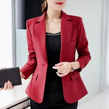 Autumn Women Blazer Jacket 2020 Solid Single Button Short Office Slim Fit Burgundy Jackets Spring Female Suit Blazers Feminino
Autumn Women Blazer Jacket 2020 Solid Single Button Short Office Slim Fit Burgundy Jackets Spring Female Suit Blazers Feminino
