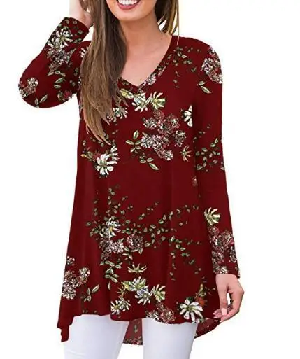 2019 Casual Long Sleeve T Shirts Loose Plus Size Female T Shirt Women Tops Floral Printed Autumn Fashion Women Clothes
2019 Casual Long Sleeve T Shirts Loose Plus Size Female T Shirt Women Tops Floral Printed Autumn Fashion Women Clothes