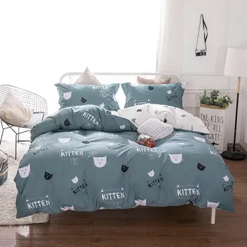 Student Dormitory Three-Piece Cartoon Family of Four Bed Linen Quilt Double Quilt Bedding 
Student Dormitory Three-Piece Cartoon Family of Four Bed Linen Quilt Double Quilt Bedding