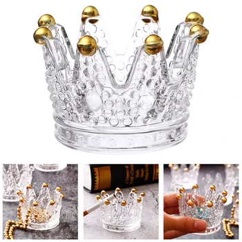 Bathroom Puff Dresser Ashtray Glass Crown Shape Cosmetic Makeup Sponge Holders Display Storage Washable Practical Desktop
Bathroom Puff Dresser Ashtray Glass Crown Shape Cosmetic Makeup Sponge Holders Display Storage Washable Practical Desktop