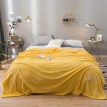 Brand factory 5sizes throw blanket for sofa Solid Yellow Color Soft Warm Flannel Blanket On the Bed Thickness Throw Blanket
Brand factory 5sizes throw blanket for sofa Solid Yellow Color Soft Warm Flannel Blanket On the Bed Thickness Throw Blanket
