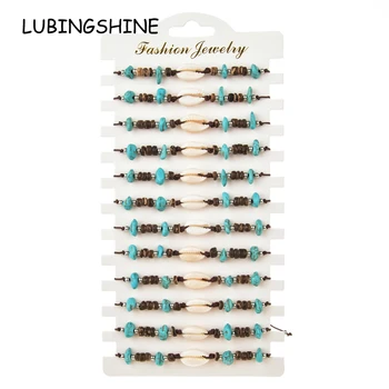 12pcs/Sets Shell Braided Bracelets for Women Child Natural Stone Adjustable Charms Rope Chain Anklets Boho Girl Jewelry
12pcs/Sets Shell Braided Bracelets for Women Child Natural Stone Adjustable Charms Rope Chain Anklets Boho Girl Jewelry