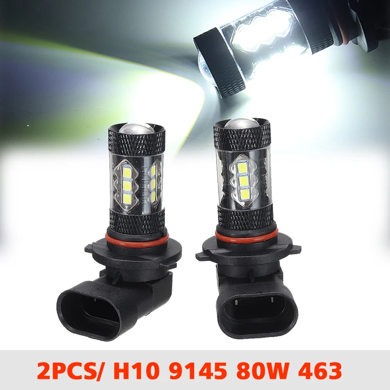 2Pcs H10 Car Headlight 80W Super Bright White 7000K LED Fog Driving Light Bulbs 9145 Headlamp for Car Truck
2Pcs H10 Car Headlight 80W Super Bright White 7000K LED Fog Driving Light Bulbs 9145 Headlamp for Car Truck