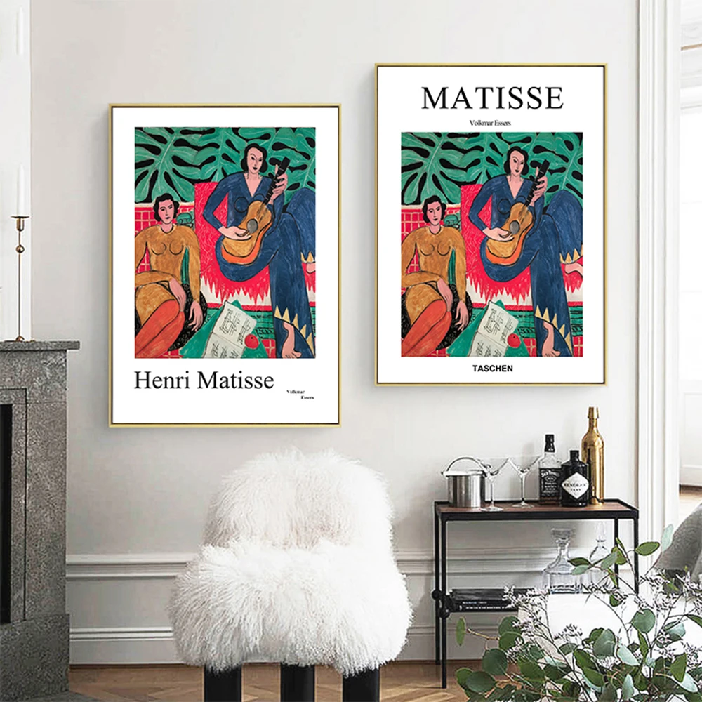 Анри Матисс Taschen Vogue холст живопись гитара девушка плакаты портреты и принты