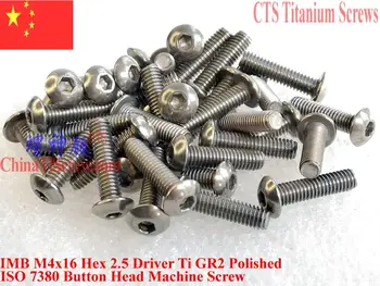 ISO 7380 Titanium screw M4x16 M4x18 M4X20 M4x22 M4x25 M4x30 Button Head Ti GR2 Polished 10 pcs
ISO 7380 Titanium screw M4x16 M4x18 M4X20 M4x22 M4x25 M4x30 Button Head Ti GR2 Polished 10 pcs