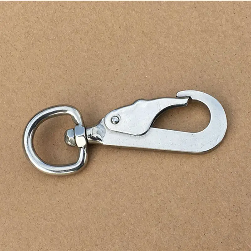 Stainless Steel Spring Snap 21mm Round Eye Spring Clip Camping Hiking Hook Backpack Tactical Buckle Clip 5 Pieces Per Pack 
Stainless Steel Spring Snap 21mm Round Eye Spring Clip Camping Hiking Hook Backpack Tactical Buckle Clip 5 Pieces Per Pack