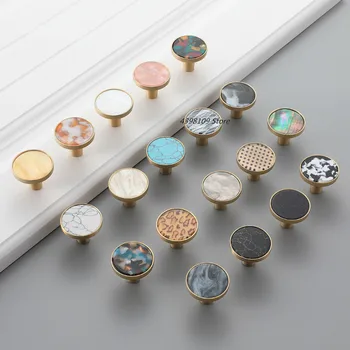 Round brass handle cabinet door handle modern minimalist Nordic drawer handle hook colorful shell 32mm kitchen accessories 2pcs
Round brass handle cabinet door handle modern minimalist Nordic drawer handle hook colorful shell 32mm kitchen accessories 2pcs