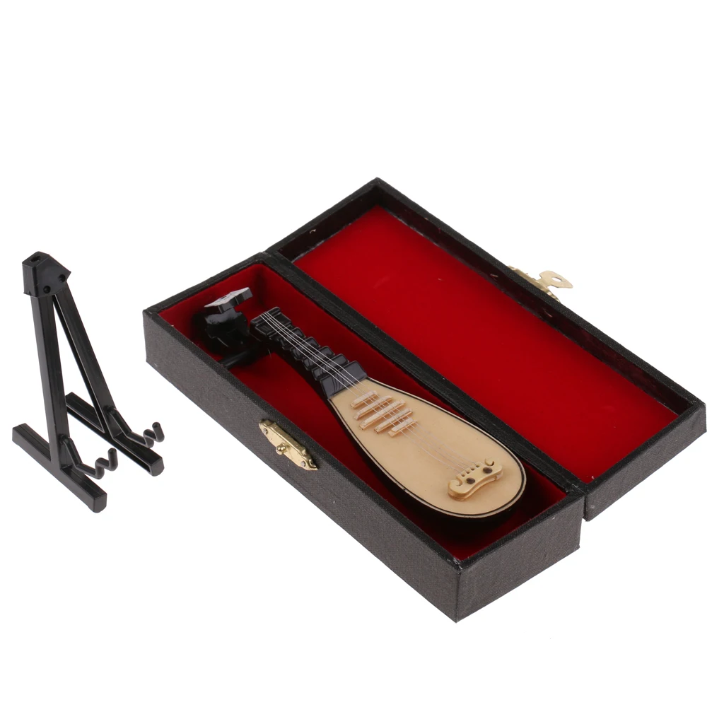 1/6 Scale Action Figures Dollhouse Accessory Wooden Lute/Pipa Model Miniature Musical Instrument for Hot Toys 1/6 Scale Action Figures Dollhouse Accessory Wooden Lute/Pipa Model Miniature Musical Instrument for Hot Toys