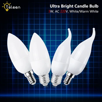 10pcs E14 E27 Home Deco Chandelier Lamp Warm Candle Bulb Light LED Bulb SMD 3W Base Candle White for Energy Saving Lamp Lights
10pcs E14 E27 Home Deco Chandelier Lamp Warm Candle Bulb Light LED Bulb SMD 3W Base Candle White for Energy Saving Lamp Lights