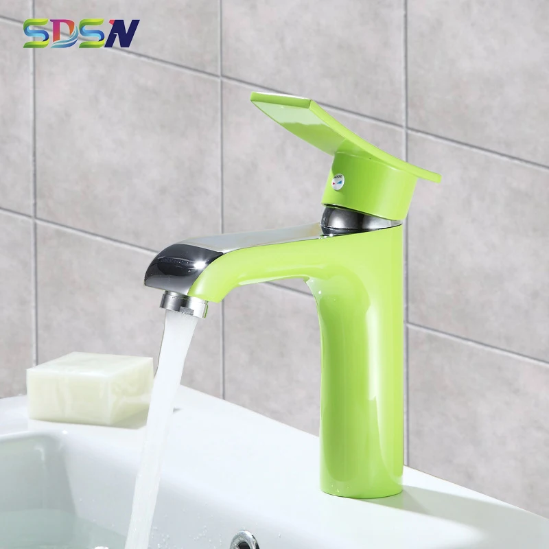 Green Basin Faucet SDSN Deck Mounted Brass Bathroom Mixer Faucet Home Hot Cold Water Tap Green Painting Basin Sink Faucets
Green Basin Faucet SDSN Deck Mounted Brass Bathroom Mixer Faucet Home Hot Cold Water Tap Green Painting Basin Sink Faucets