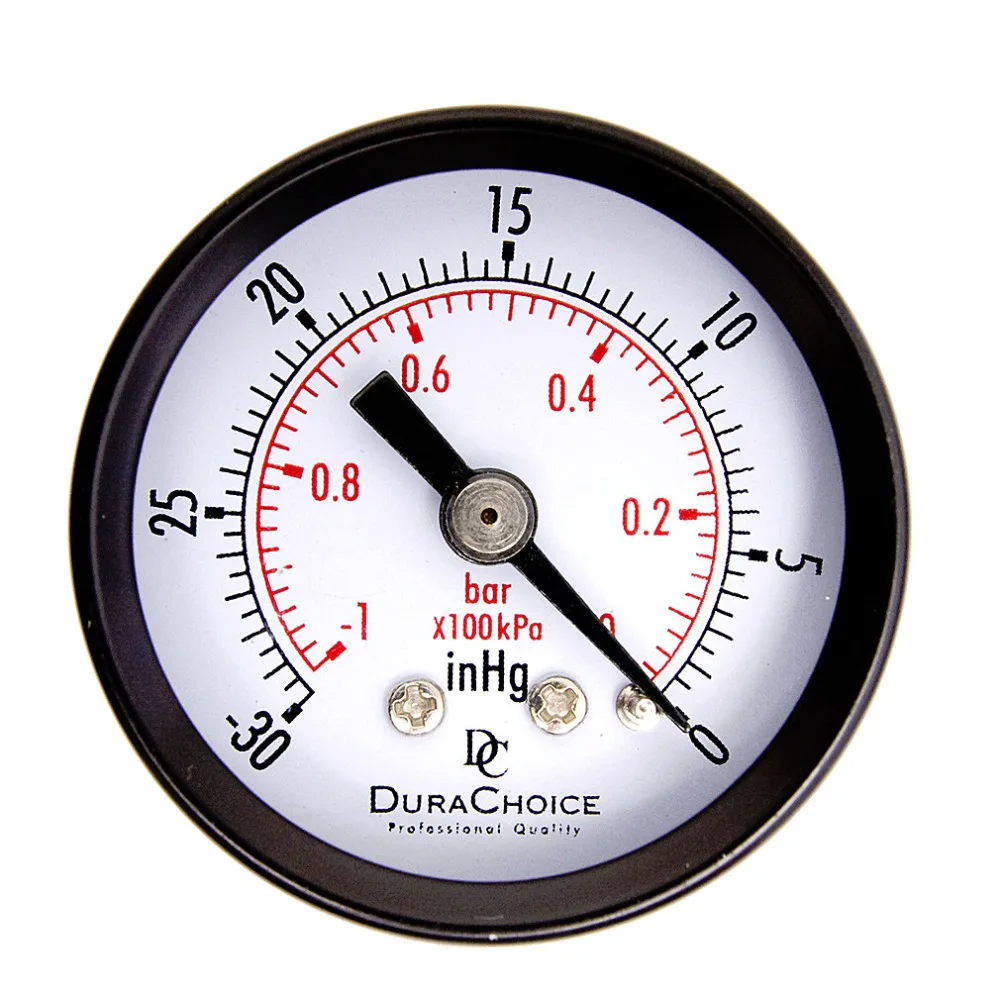 Dial Dry Vacuum Pressure Gauge Meter Double Scale manometer Stable Performance 1-1/2inch Dial Size Copper Alloy Crimped Casing
Dial Dry Vacuum Pressure Gauge Meter Double Scale manometer Stable Performance 1-1/2inch Dial Size Copper Alloy Crimped Casing