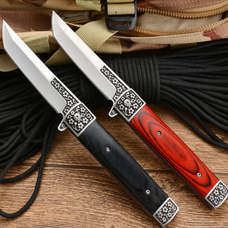 8.5'' Knife Black Titanium 440C Damascus Steel Knives Outdoor Pocket Camping Tactical Folding Blade Knife Combat Military Knifes
8.5'' Knife Black Titanium 440C Damascus Steel Knives Outdoor Pocket Camping Tactical Folding Blade Knife Combat Military Knifes