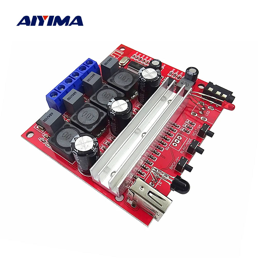 AIYIMA TPA3116 Bluetooth 5 0 усилитель мощности плата стерео аудио HiFi звуковые усилители 100Wx2