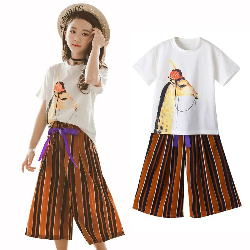New Girls Clothing Sets Summer Children Cartoon T-shirt Short Sleeve +pants Set Kids Outwear Baby Girls Clothes
New Girls Clothing Sets Summer Children Cartoon T-shirt Short Sleeve +pants Set Kids Outwear Baby Girls Clothes