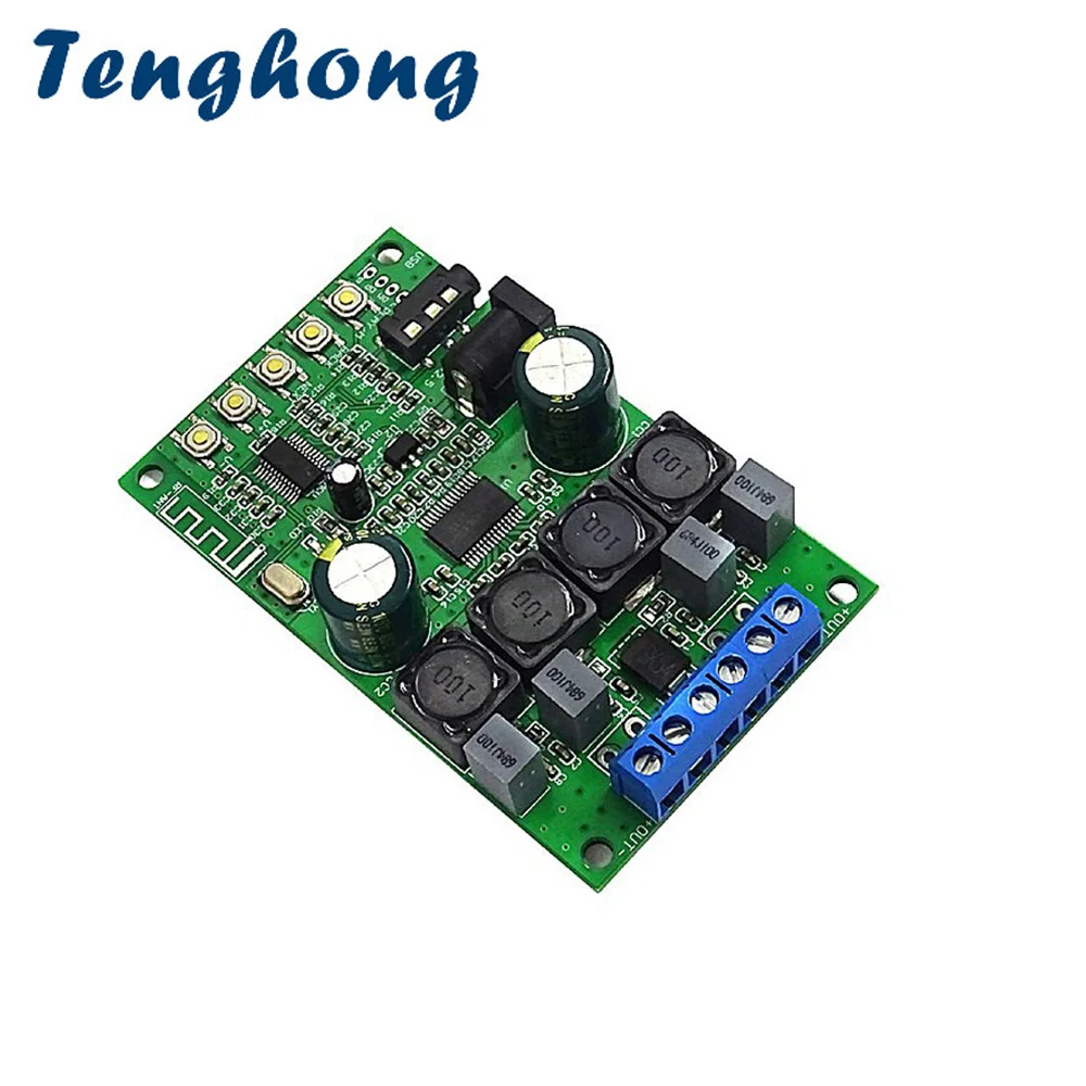 Tenghong TPA3118D2 30WX2 Bluetooth 5.0 Audio Amplifier Board Stereo wireless audio AMP AUX Input FOR DC8-24V Digital Power
Tenghong TPA3118D2 30WX2 Bluetooth 5.0 Audio Amplifier Board Stereo wireless audio AMP AUX Input FOR DC8-24V Digital Power