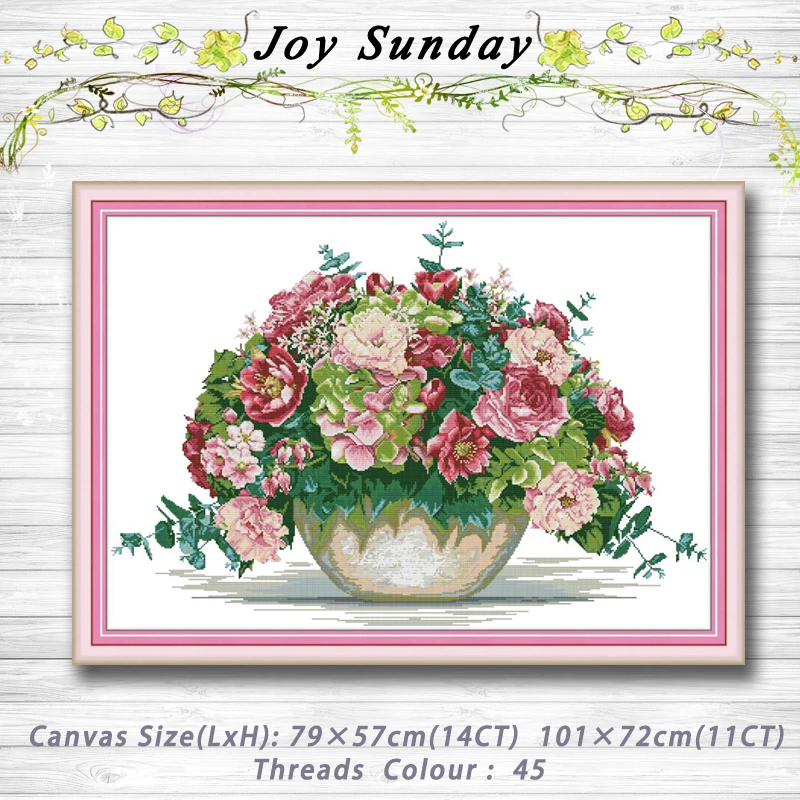Hydrangea bouquet vase flowers decor painting dmc 14CT 11CT counted cross stitch kits embroidery sets Needlework Sets Home decor
Hydrangea bouquet vase flowers decor painting dmc 14CT 11CT counted cross stitch kits embroidery sets Needlework Sets Home decor