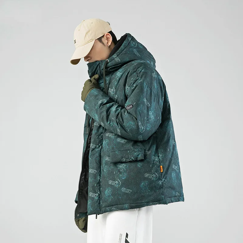 2020 Winter New Trendy Brand Hooded Padded Jacket Men's Full-version Printed Thick Padded Jacket with Hood Mens Winter Clothing
2020 Winter New Trendy Brand Hooded Padded Jacket Men's Full-version Printed Thick Padded Jacket with Hood Mens Winter Clothing