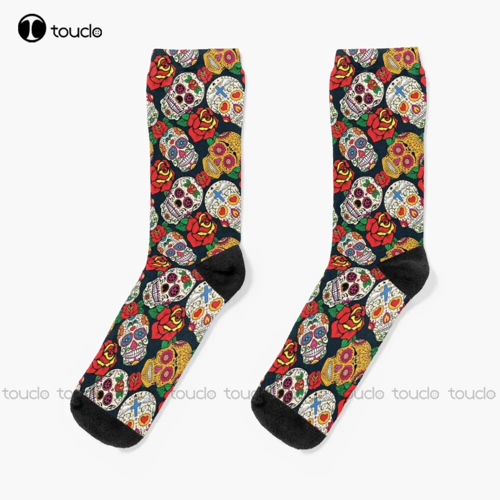 Day Of The Dead Sugar Skulls And Roses Socks Work Socks For Men Personalized Custom Unisex Adult Teen Youth Socks Funny Sock
Day Of The Dead Sugar Skulls And Roses Socks Work Socks For Men Personalized Custom Unisex Adult Teen Youth Socks Funny Sock