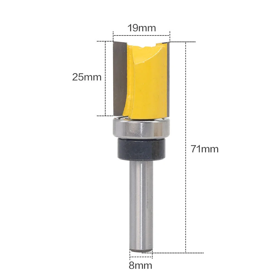 8mm Shank Copying edging cutter knife Woodworking Tenon Milling Cutter Tool Drilling Milling Router bits
8mm Shank Copying edging cutter knife Woodworking Tenon Milling Cutter Tool Drilling Milling Router bits