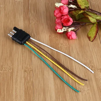 4 Pole Pin Truck Flat Wiring Harness Kit Side Only Trailer Plug Set Consists Of 6 inch Color-coded Lead Wire US Standard
4 Pole Pin Truck Flat Wiring Harness Kit Side Only Trailer Plug Set Consists Of 6 inch Color-coded Lead Wire US Standard