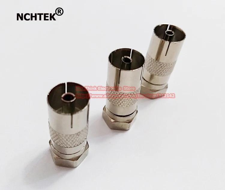 NCHTEK PAL Female TO F Male coax cable CCTV TV adapters Male to PAL Female Connector Adapter/Free Shipping/100PCS 
NCHTEK PAL Female TO F Male coax cable CCTV TV adapters Male to PAL Female Connector Adapter/Free Shipping/100PCS