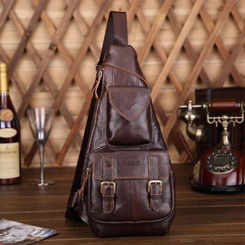 Brand Men's Vintage Leather Sling Pack Chest Bag Cross Body Messenger Casual Shoulder Packet Travel Riding Hiking Pouch soft
Brand Men's Vintage Leather Sling Pack Chest Bag Cross Body Messenger Casual Shoulder Packet Travel Riding Hiking Pouch soft